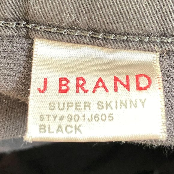 J. Brand Black Velvet Skinny Jeans Pants 27 - Picture 5 of 5